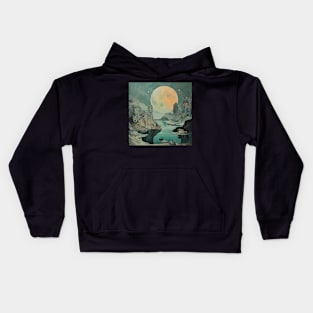 The moon world Kids Hoodie